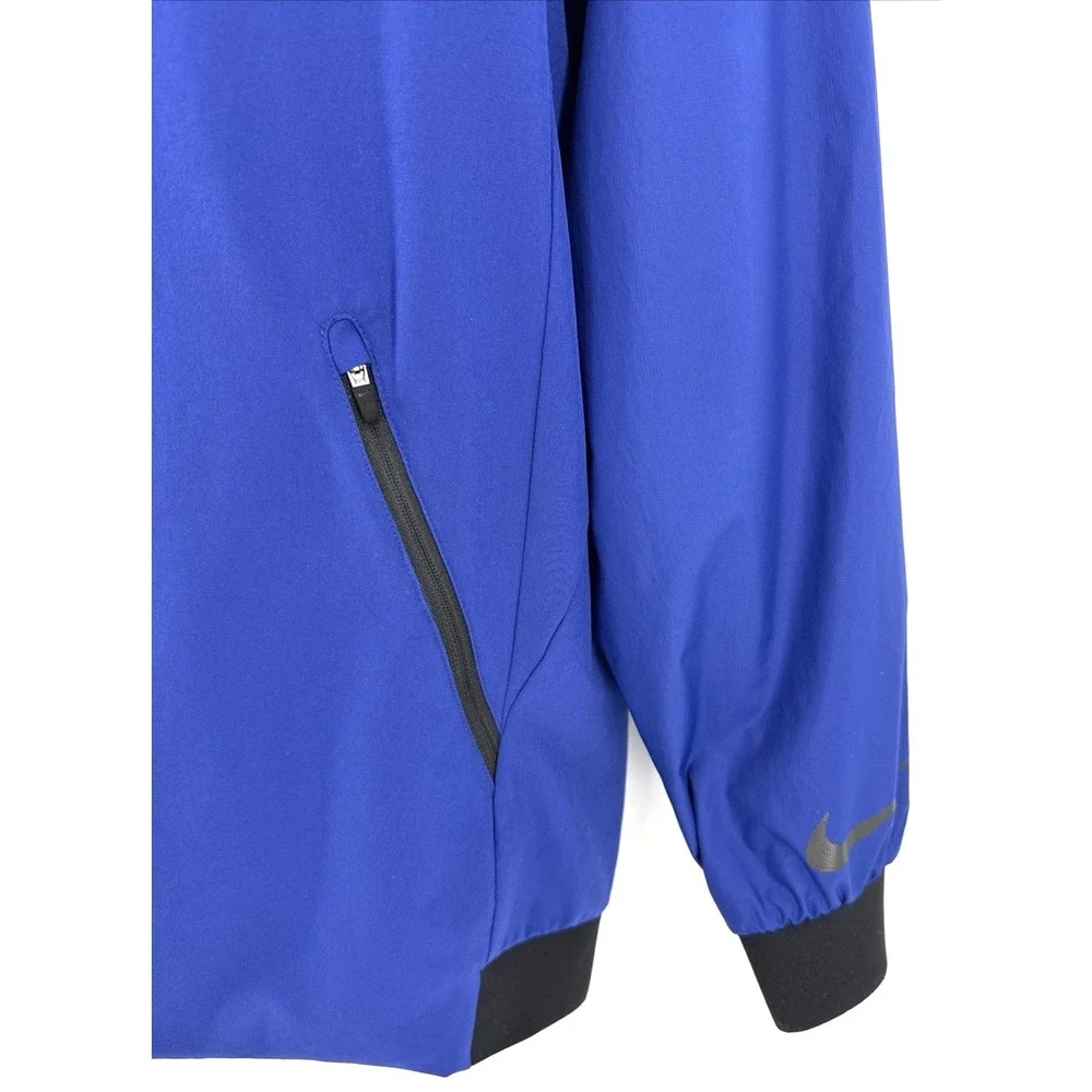 Nike Windrunner Hoodie Men's M Blue Dri-FIT Full Zip Mesh Lined Running‎